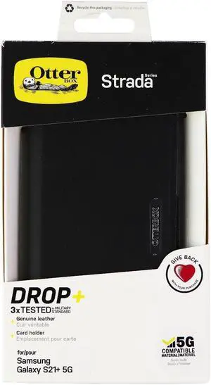 OtterBox Strada Series Folio Case for Samsung Galaxy (S21+) 5G - Black