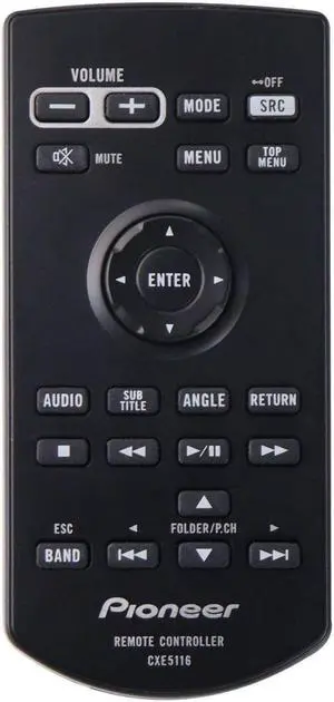 Pioneer Remote Control (CXE5116) for Select Pioneer Multimedia Receivers - Black
