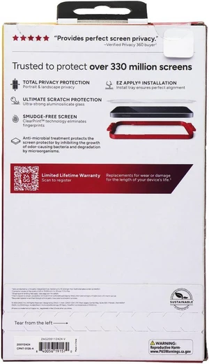 ZAGG Invisible Shield Privacy 360 Protect Screen Protector for iPhone 15 Pro ZAGG Invisible Shield Privacy 360 Protect Screen Protector for iPhone 15 Pro