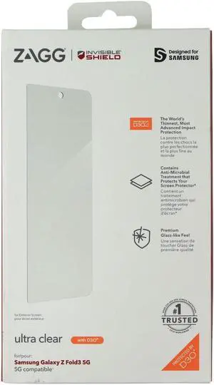 ZAGG InvisibleShield Ultra Clear Screen Protector for Samsung Galaxy Z Fold3 5G