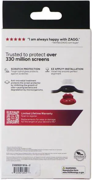 ZAGG InvisibleShield Fusion Eco Protect for Samsung Galaxy Watch6 Classic (43mm)