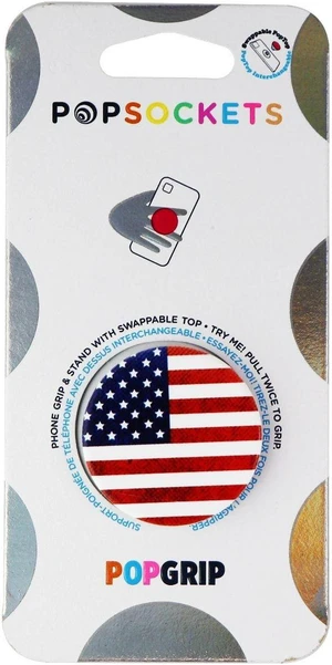 PopSockets PopGrip Expanding Stand and Grip with a Swappable Top - American Flag PopSockets PopGrip Expanding Stand and Grip with a Swappable Top - American Flag