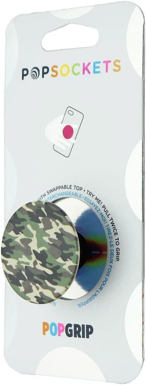 PopSockets PopGrip Expanding Stand and Grip with a Swappable Top - Woodland Camo PopSockets PopGrip Expanding Stand and Grip with a Swappable Top - Woodland Camo