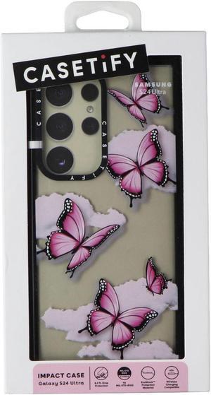 CASETiFY Impact Series Case for MagSafe for Galaxy S24 Ultra - Pink Butterflies