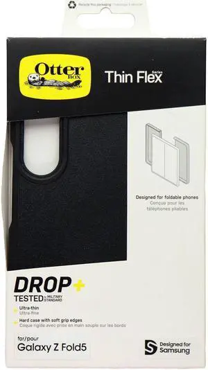 OtterBox Thin Flex Series Case for Samsung Galaxy Z Fold5 - Black