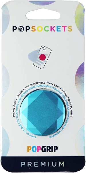 PopSockets Phone Grip with Expanding Kickstand - Metallic Diamond Aquarius Blue PopSockets Phone Grip with Expanding Kickstand - Metallic Diamond Aquarius Blue