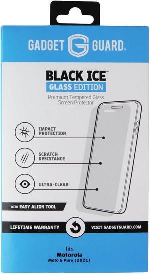 Gadget Guard Black Ice Tempered Glass with Align Tool for Moto G Pure 2021