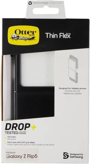 OtterBox Thin Flex Series Case for Samsung Galaxy Z Flip5 - Black