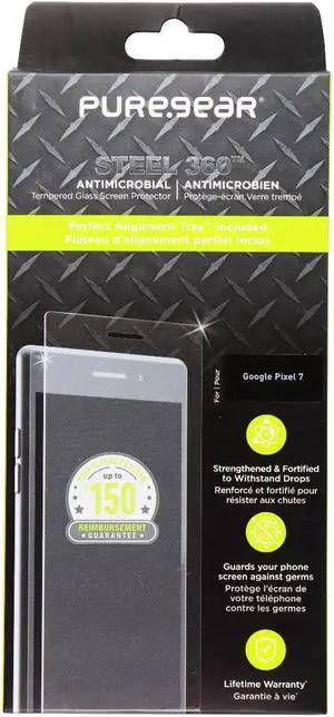 PureGear Steel 360 Screen Protector for Google Pixel 7 - Clear