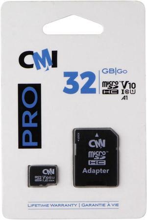 CMI Pro Series MicroSDHC - 32GB - A1 / Class V10 / Class 10 / UHS Class 1
