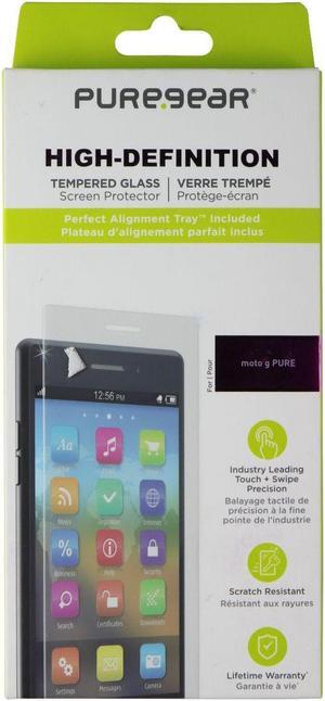 PureGear High-Definition Tempered Glass for Motorola Moto G Pure