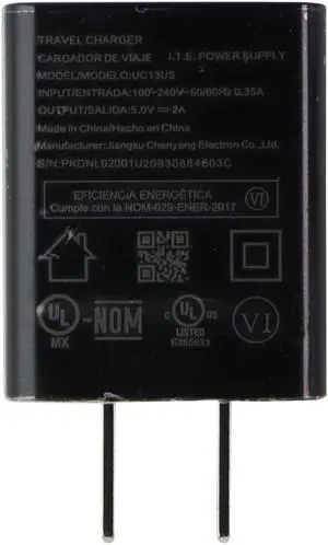 Sonim USB-A 5V/2A Travel Charger (UC13US) - Black Sonim USB-A 5V/2A Travel Charger (UC13US) - Black