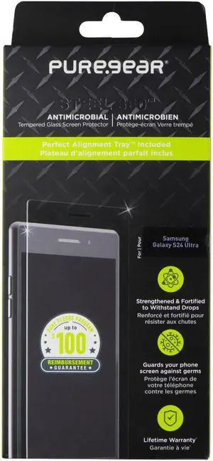 PureGear Steel 360 Screen Protector for Samsung Galaxy S24 Ultra