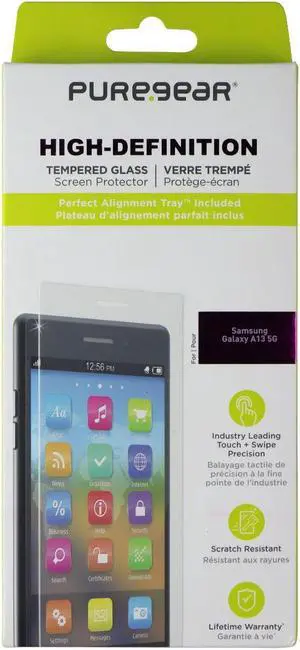PureGear High-Definition Tempered Glass for Samsung Galaxy A13 5G