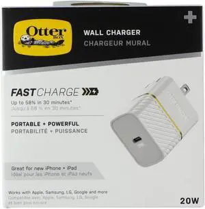 OtterBox Protection + Power Kit Case Bundle for Apple iPhone 13 - Clear