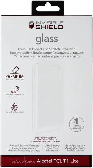 ZAGG Invisible Shield Glass Screen Protector for Alcatel TCL T1 Lite