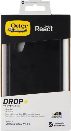 OtterBox React Series Case for Samsung Galaxy A14 5G - Black
