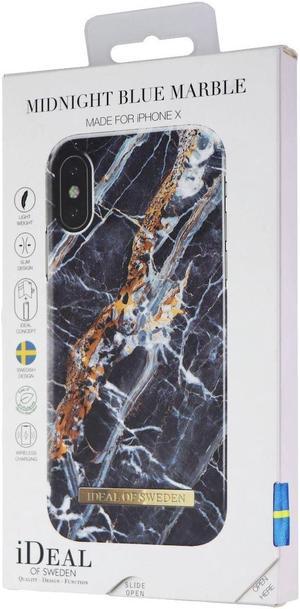 IDeal Of Sweden Fashion Case for iPhone X - Midnight Blue Marble