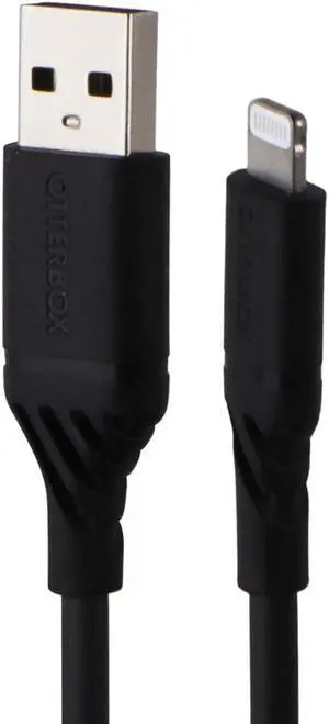 OtterBox Premium Lightning 8-Pin to USB-A Cable (6.6ft/2m) - Black