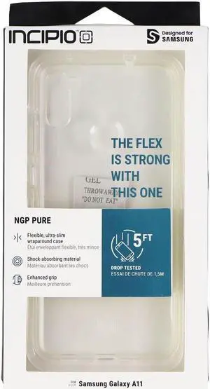 Incipio NGP Pure Case for Samsung Galaxy A11 Smartphones - Clear