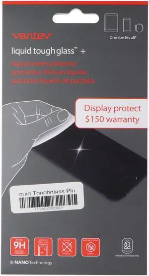 Ventev (Liquid Tough Glass+) Screen Protector for All Devices - Clear
