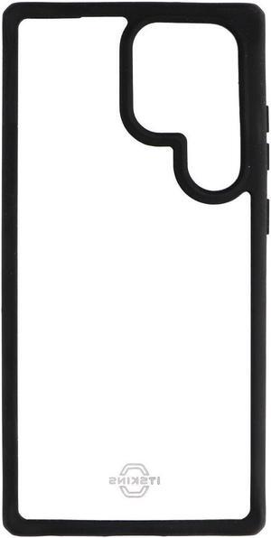 ITSKINS Hybrid_R // Solid Case for Samsung Galaxy S23 Ultra - Black/Clear