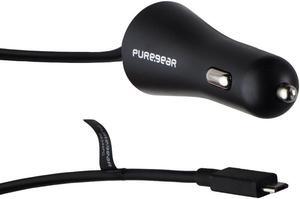 Pure Gear (12W/5FT) Micro-USB Car Charger Adapter - Black