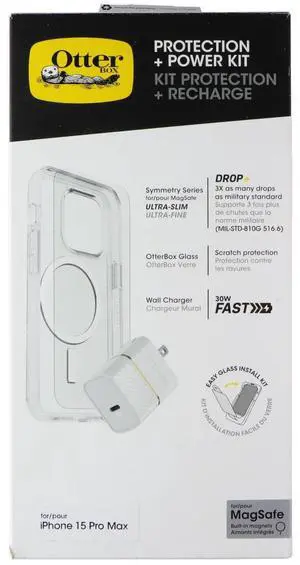 OtterBox Symmetry Protection + Power Kit for MagSafe for iPhone 15 Pro Max OtterBox Symmetry Protection + Power Kit for MagSafe for iPhone 15 Pro Max
