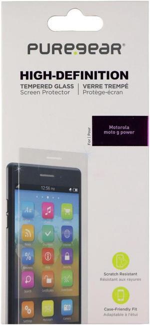 PureGear High-Definition Tempered Glass Screen Protector for Moto G Power (2021)