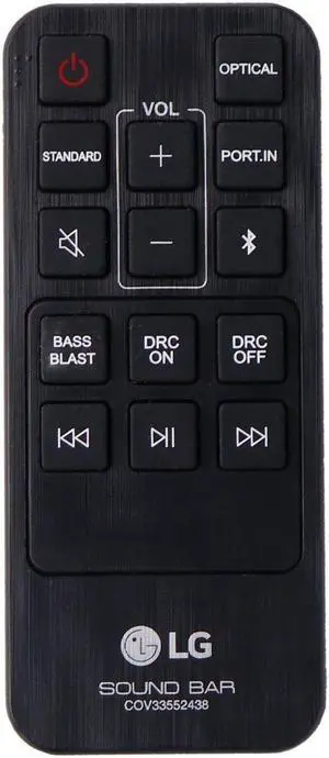 LG Remote Control (COV33552438) for Select LG Sound Bars - Black