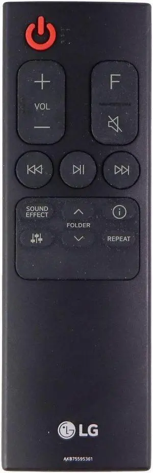 LG Remote Control (AKB75595361) OEM for Select LG TVs - Black GRADE A