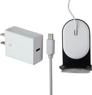LBT Mag Stream (15W) MagSafe Desktop Stand with (20W) PD Wall Charger - Black