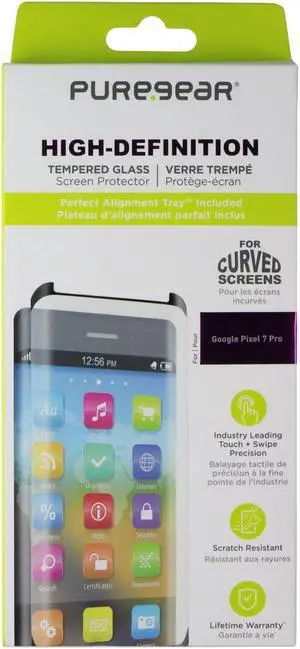 PureGear High-Definition Tempered Glass Screen Protector for Google Pixel 7 Pro