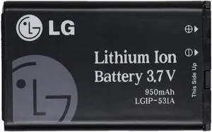 LG Replacement 950mAh OEM Battery (LGIP-531A) for Select LG Cellphones