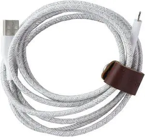 Belkin DuraTek Plus 6FT USB-A to Lightning 8-Pin Charge Cable - White Belkin DuraTek Plus 6FT USB-A to Lightning 8-Pin Charge Cable - White