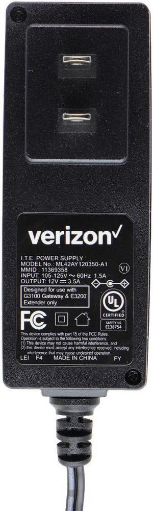Verizon 12V/3.5A Power Supply (ML42AY120350-A1) - Black