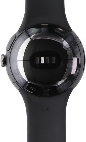 Google Pixel Watch 32GB GQF4C (GPS + WiFi) Matte Black Case/Obsidian Active Band