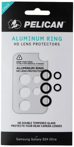 Pelican Aluminum Ring HD Camera Lens Protectors for Samsung Galaxy S24 Ultra Pelican Aluminum Ring HD Camera Lens Protectors for Samsung Galaxy S24 Ultra