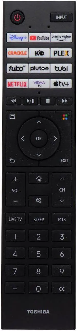 Toshiba Remote Control CT-95079 - Black