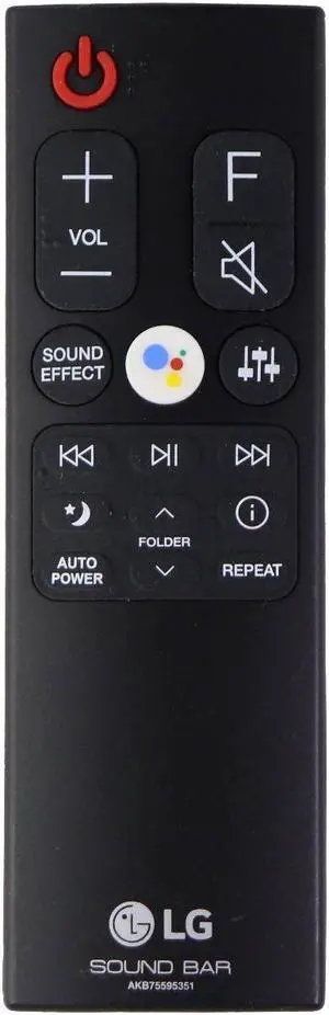 LG  Remote Control (AKB75595351) for Select LG Sound Bars - Black