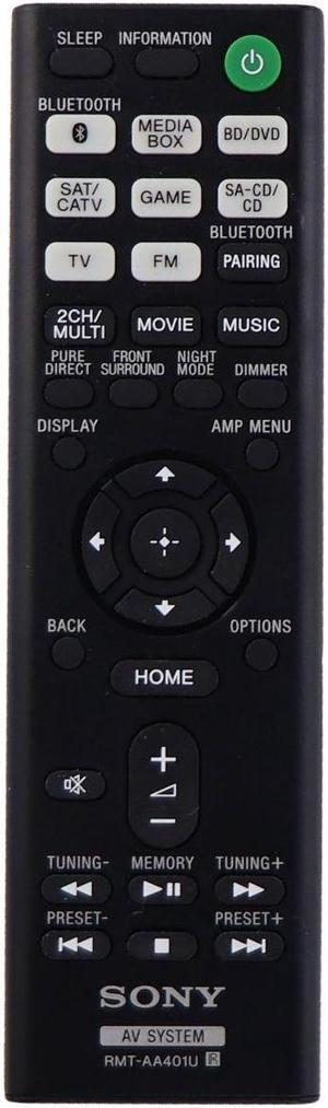 Sony Remote Control (RMT-AA401U) for Select Sony AV Receivers GRADE A