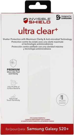 ZAGG Invisible Shield (Ultra Clear+) Screen Protector for Galaxy (S20+) - Clear ZAGG Invisible Shield (Ultra Clear+) Screen Protector for Galaxy (S20+) - Clear