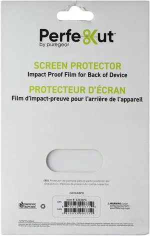 PureGear Perfekut Screen Protector Film for Back of Device - White Glitter