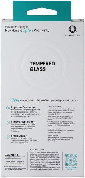 Quikcell Tempered Glass Screen Protector for Samsung Galaxy A14 5G