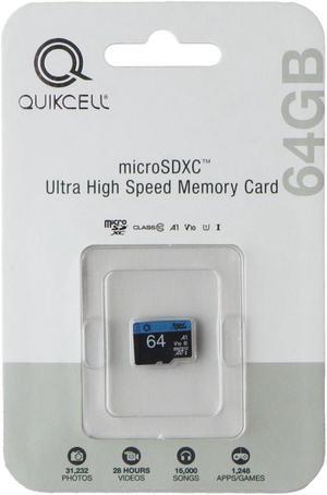 Quikcell MicroSDXC Ultra High Speed Memory Card - 64GB