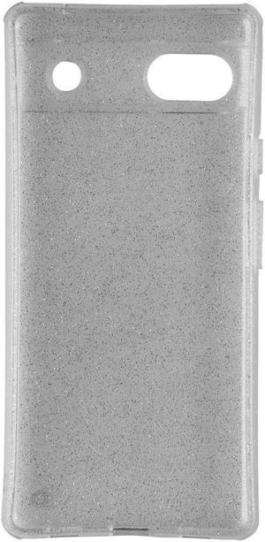 Quikcell Icon Silver Shimmer Case for Google Pixel 6a - Glitter/Clear