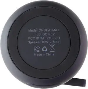 Quikcell OnBeat Max Waterproof Portable Wireless Speaker - Black