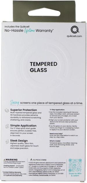 Quikcell Tempered Glass Premium Screen Protector for Google Pixel 6a