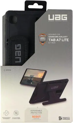 Urban Armor Gear Scout Series Case for Samsung Galaxy Tab A7 Lite - Black
