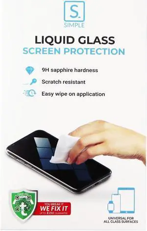 Simple Universal Liquid Glass Screen Protector for Large Devices - Clear